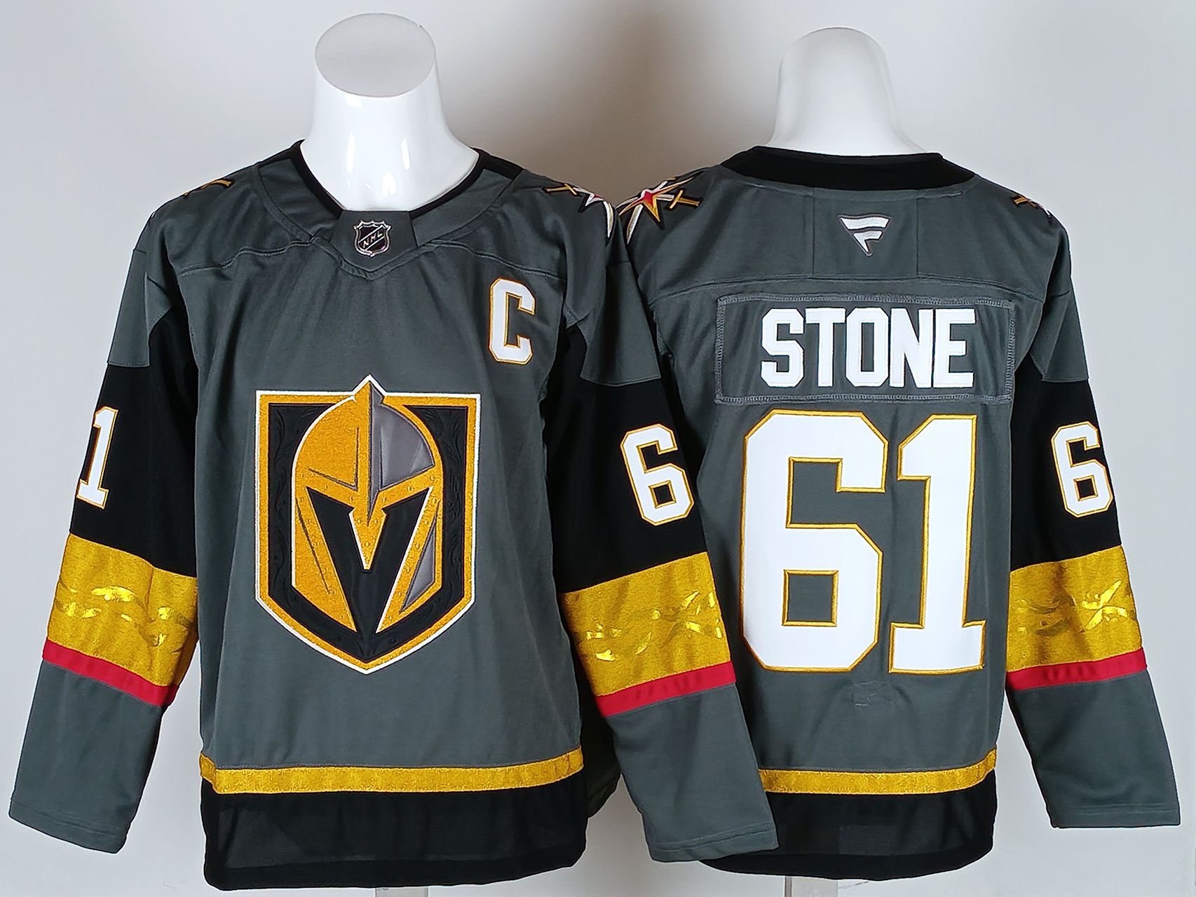 Men 2026 Vegas Golden Knights #61 Stone Grey NHL Jersey style 01->more nhl jerseys->NHL Jersey